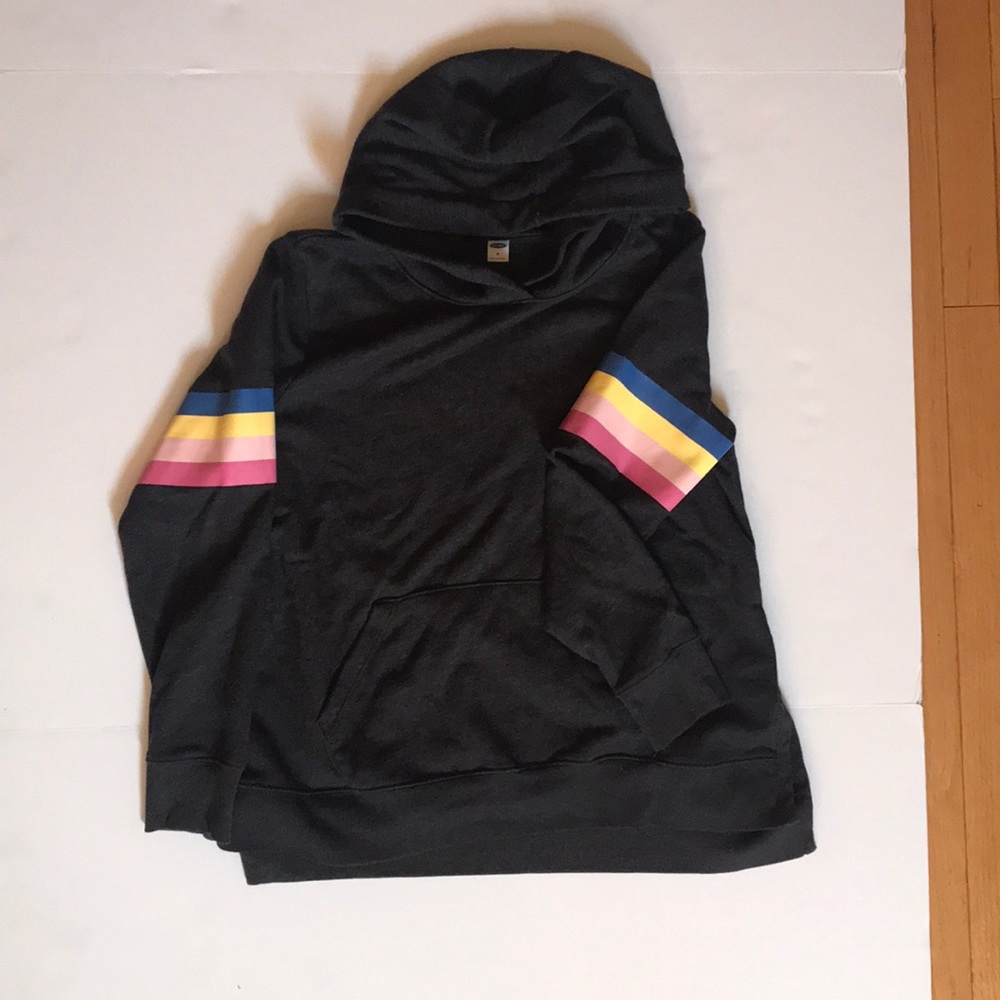 Hooded  dark gray sweatshirt